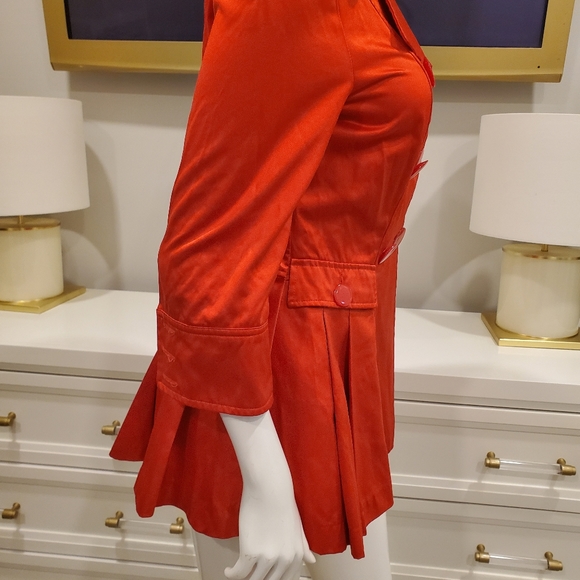 Bebe satin red trench - Picture 4 of 8
